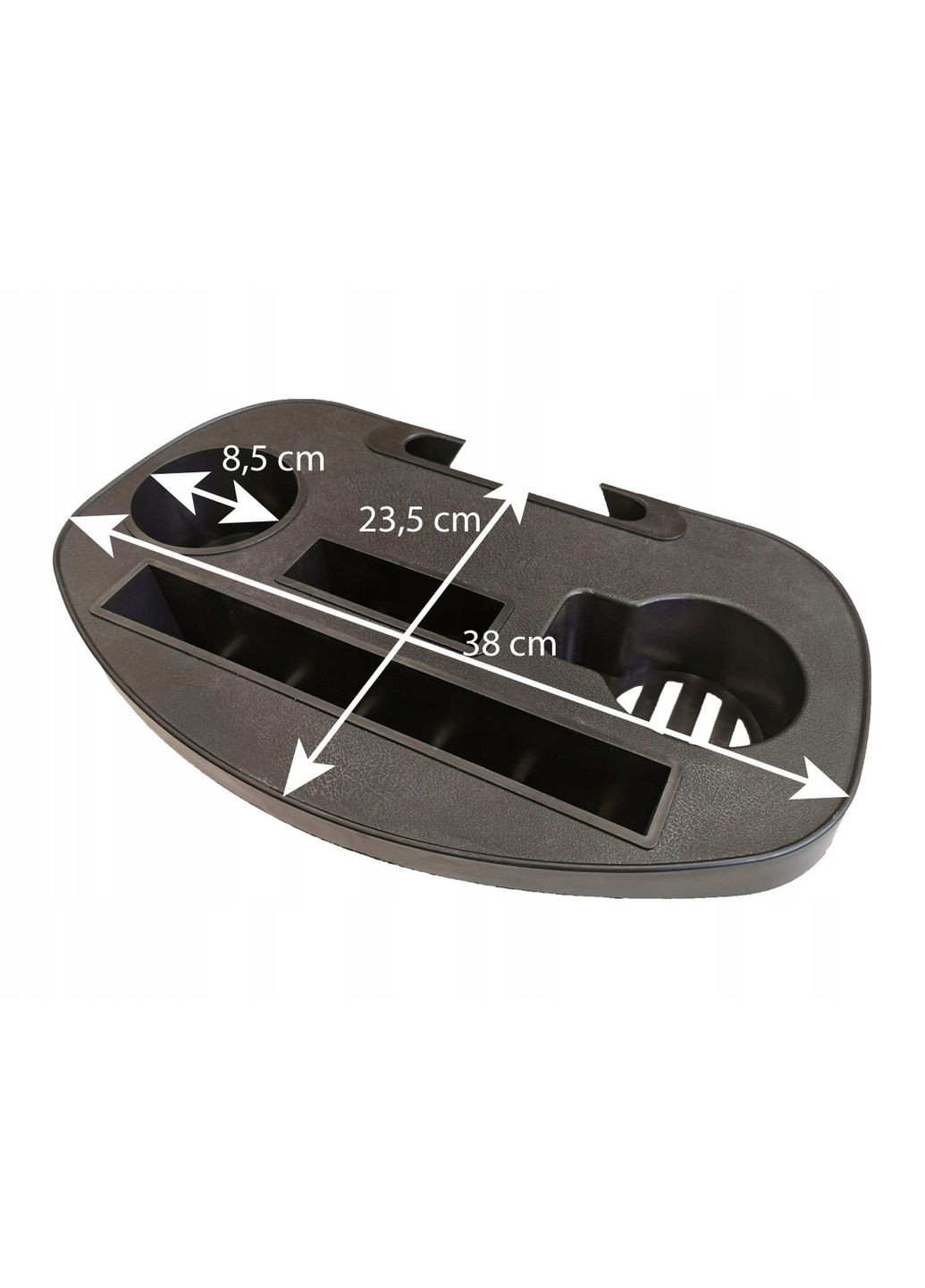 Полка-підстаканник для шезлонгів Faro Black Kontrast (336929464)