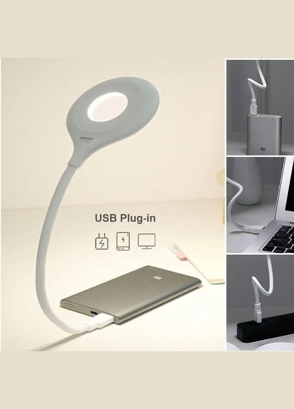 USB Світлодіодна лампа для ноутбука повербанка читання гнучкий ліхтарик Lamp 2.5W 75 Portable (341541083)