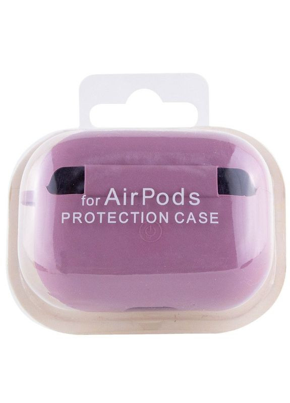 Силіконовий футляр з мікрофіброю для навушників Airpods 3 Ліловий Epik (372164205)