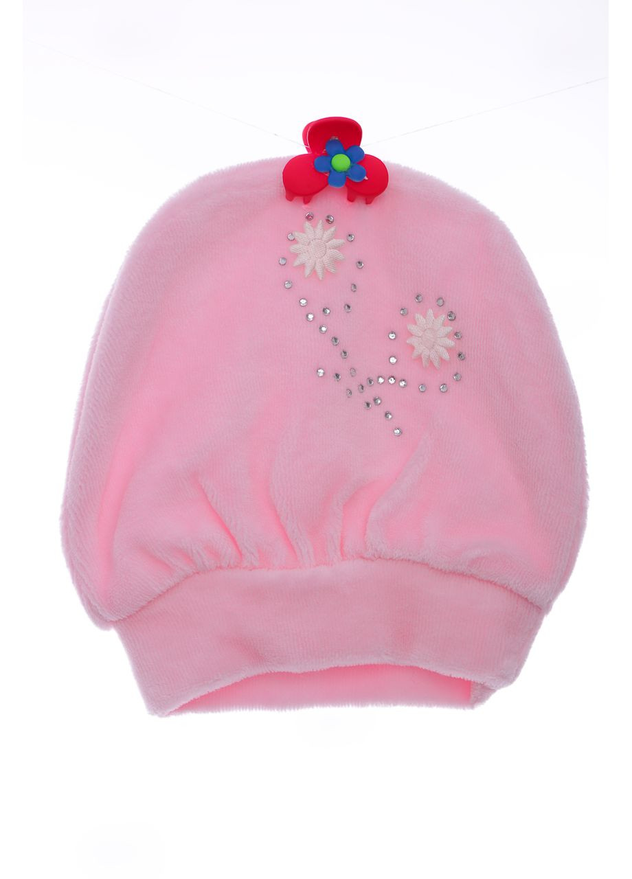 Рожевий демісезонний костюм з довгим рукавом для дівчинки велюровий рожевий гіпюр 68 см (37211) BABYKROHA