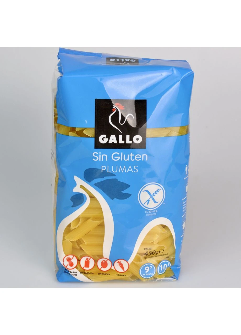 Макарони Plumas без глютену 450г Gallo (391570268)