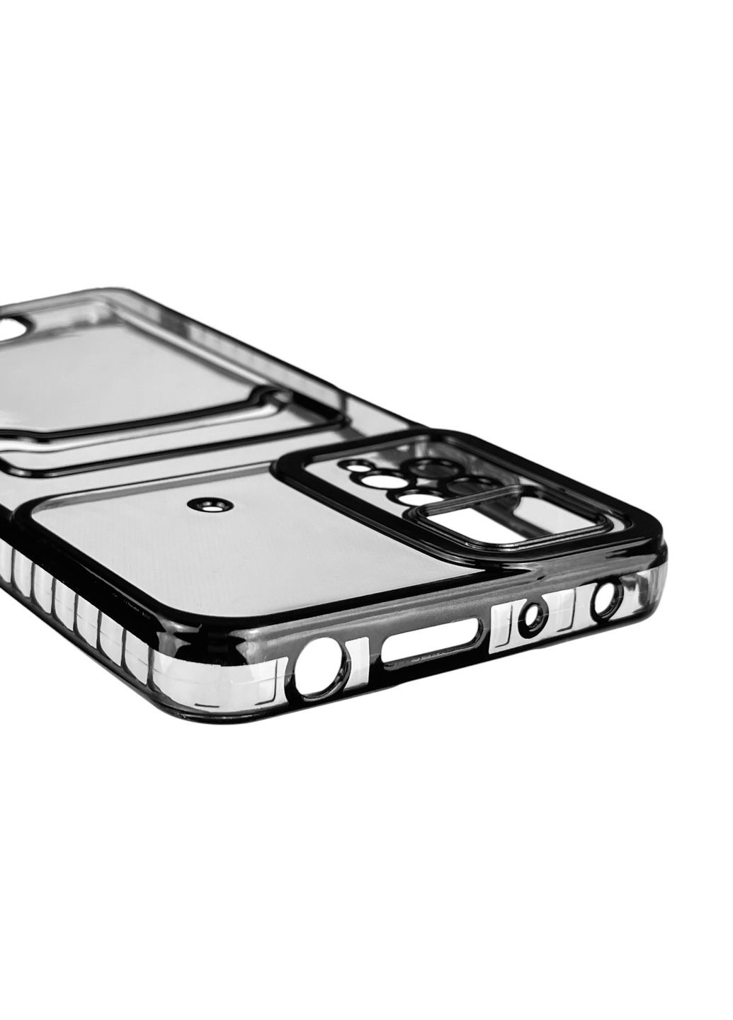 Чехол для Redmi Note 12 Pro 4G с чёрной окантовкой с карманом на сяоми редми нот 12 про чёрный Xiaomi (366022763)