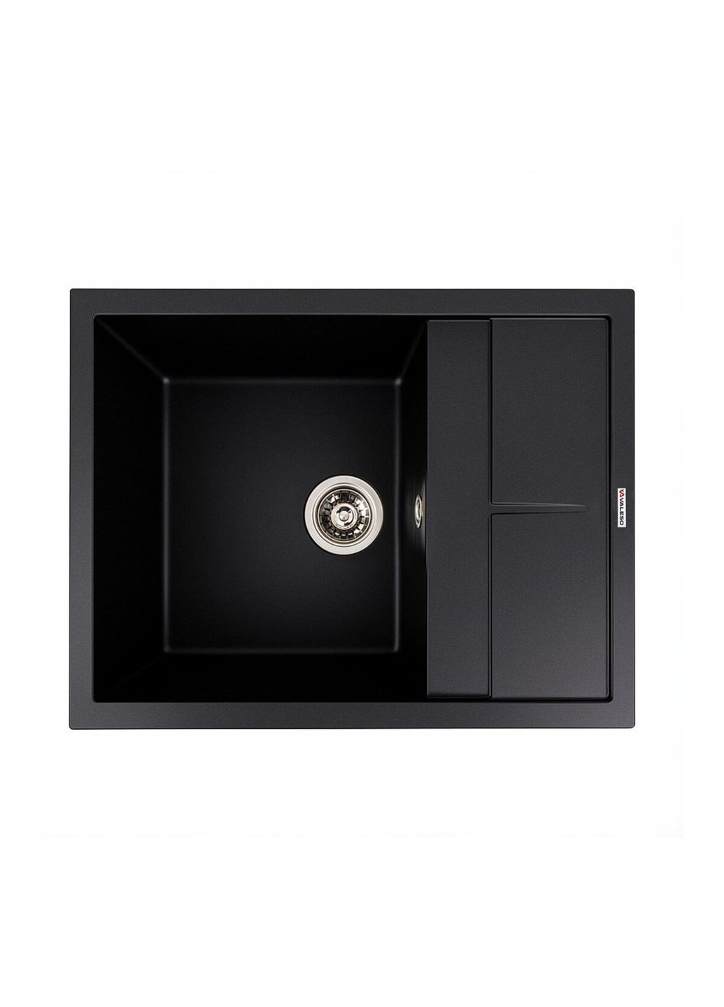 Комплект: Мойка 6550 LOTOS черная + Смеситель BG77 черный + Сифон 1041 Valeso (362209918)
