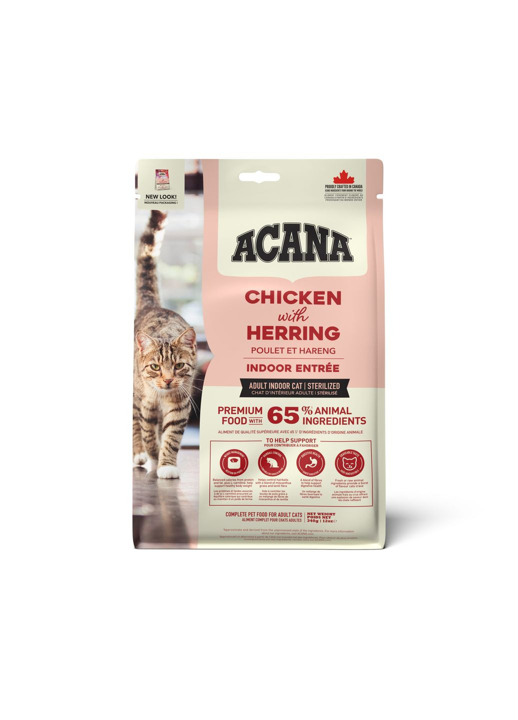 Сухий корм для котів Indoor Entree Cat з куркою оселедцем та індичкою 1.8 кг a71450 Acana (339257372)