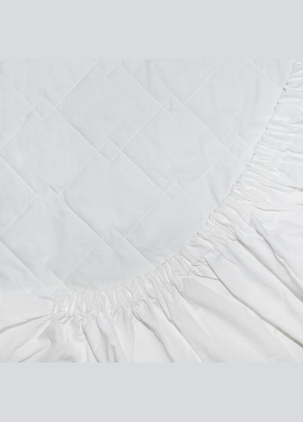 Наматрасник стеганый с бортами 80х200х25 ранфорс Viluta ВНр-80200 (302672970)