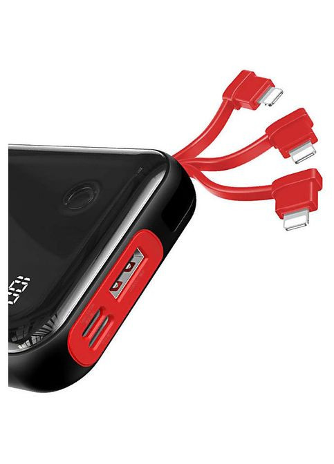 Зовнішній акумулятор Mini S Digital Display 3 A з кабелем для iPhone Lightning чорний Baseus (279554162)