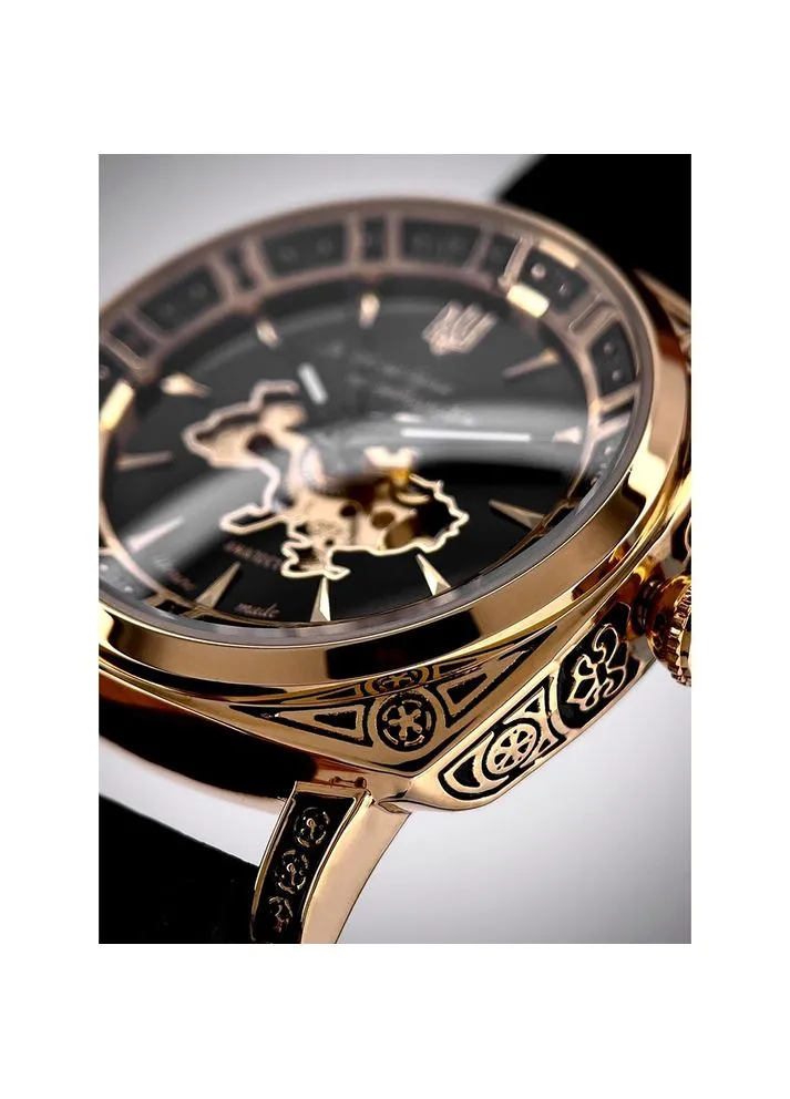021-3D Де би не була Gold-Black-Black Leather Awarder (387114783)