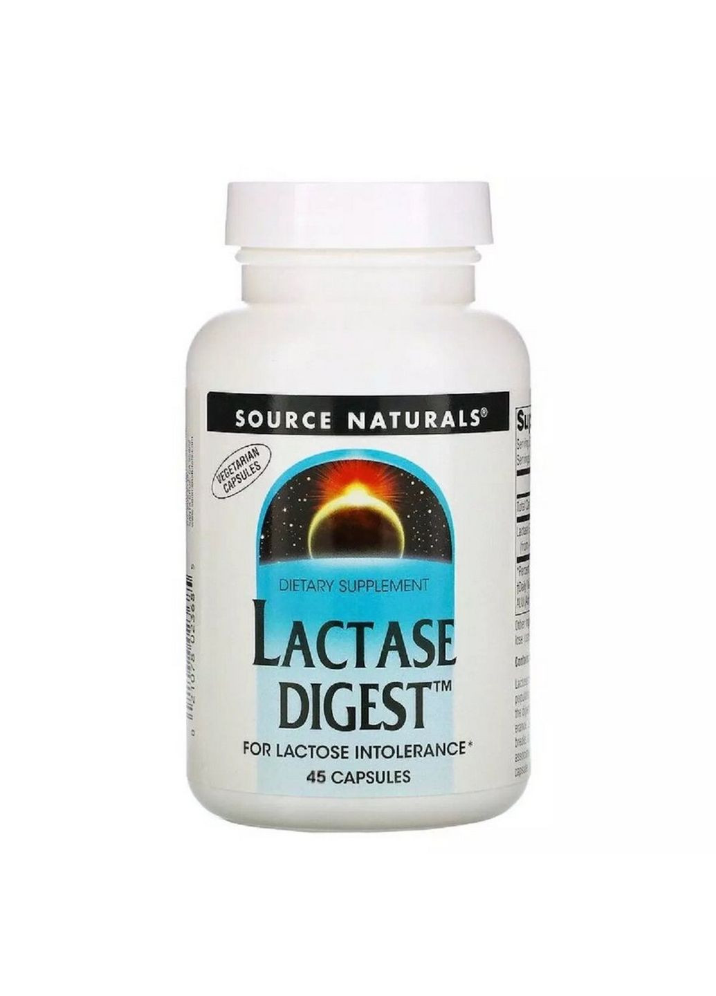 Натуральна добавка Lactase Digest, 45 капсул Source Naturals (293415952)