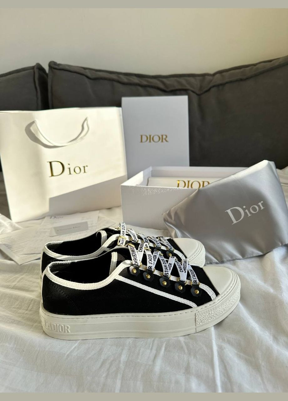 Черные кеды Vakko Dior Sneakers Low Black Premium