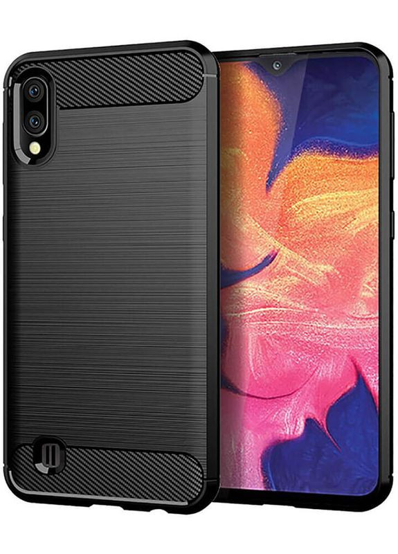 Чехол-накладка Carbon Brush TPU Case Samsung Galaxy A01 Black Toto (301469555)
