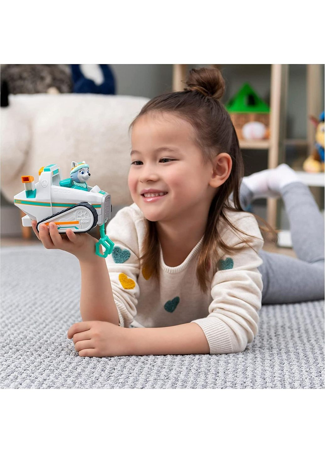 Щенячий патруль Рятувальний снігоход та фігурка Еверест. Paw Patrol Everest's Snow Plough Vehicle with Collectible Figure Spin Master (365251691)