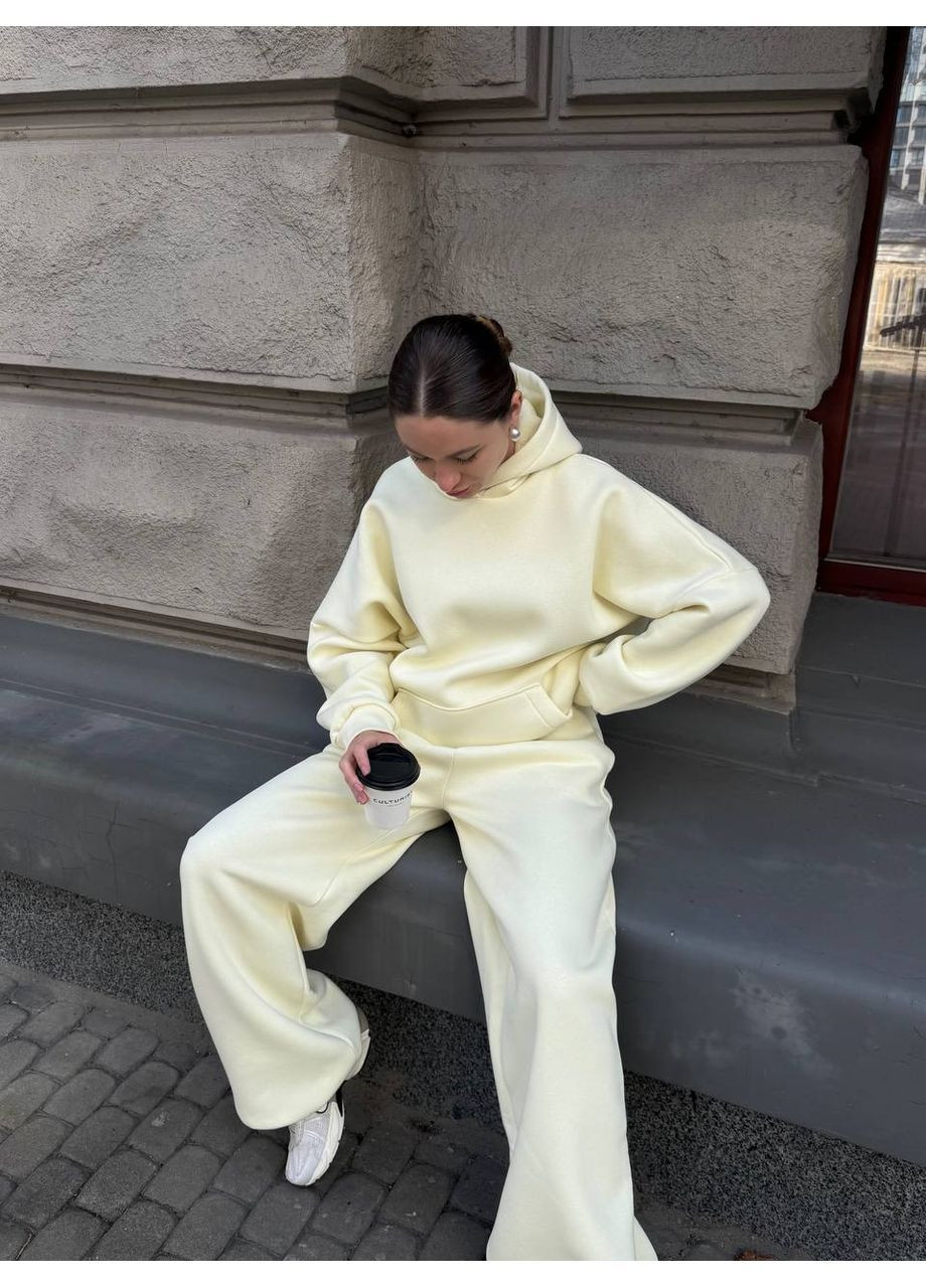 Жіночий спортивний костюм з худі та штанами вільного крою MonCher (362894518)