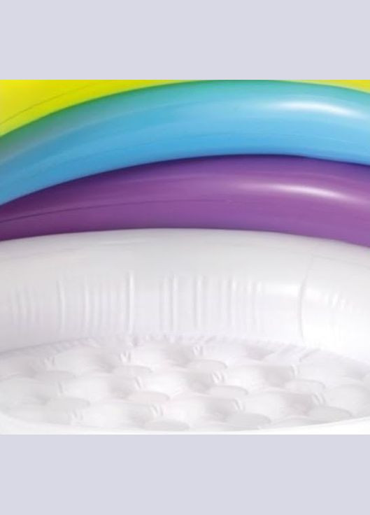 Детский надувной бассейн 57113-1 «Единорог» с навесом, 127 х 102 х 69 см, с шариками 10 шт. Intex (298690305)