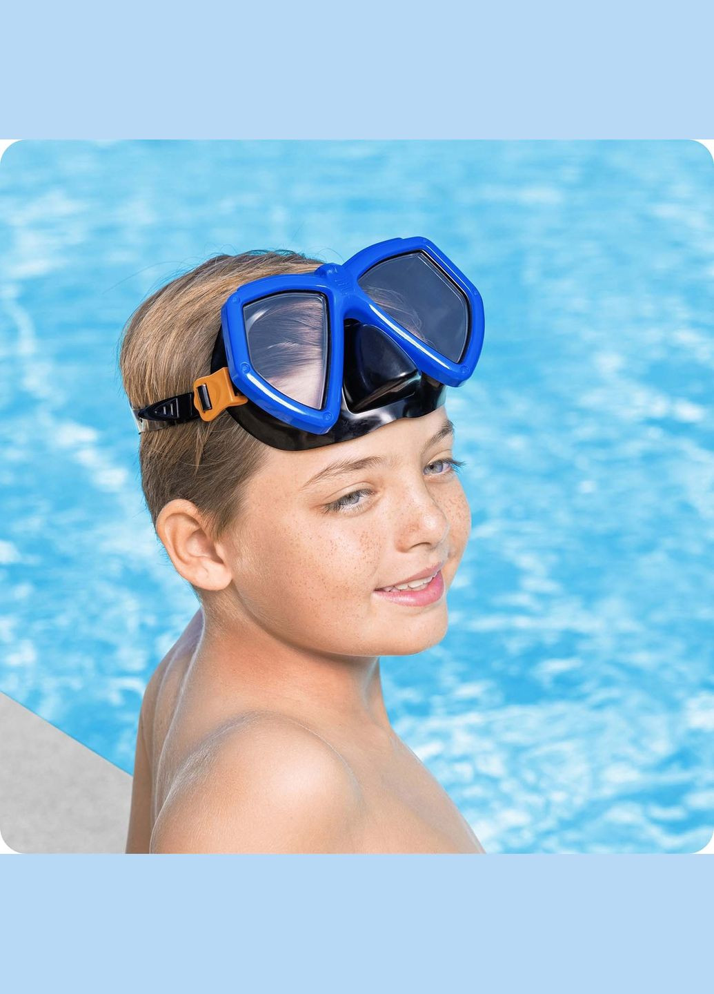 Маска для плавания 22040 синяя Bestway (362355878)