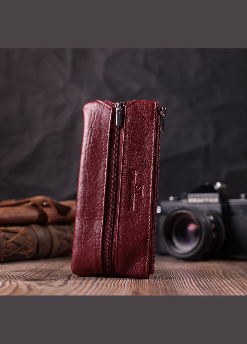 Кожаная ключница на молнии 22558 st leather (362417533)