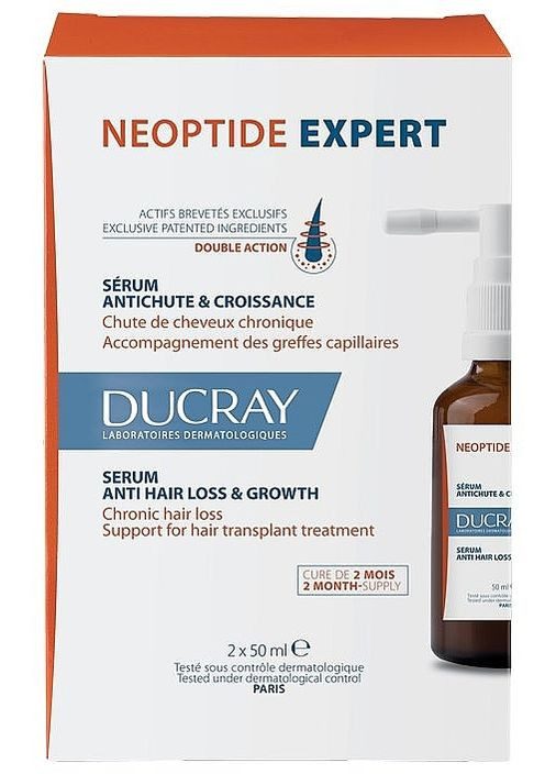 Сироватка подвійної дії від випадання і для росту волосся Neoptide Expert Serum Anti-Hair Loss & Growth 2x50ml (1122432-190047) Ducray (368618484)