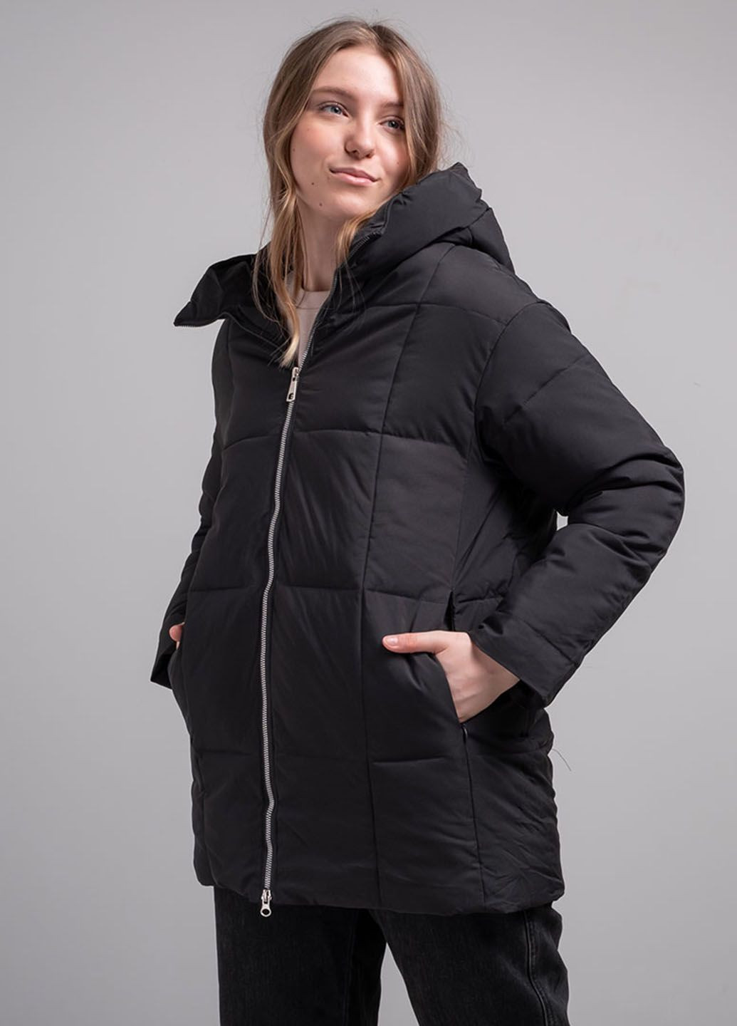 Чорна демісезонна куртка жіноча 340954 Power