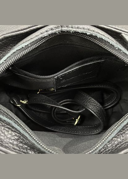 Сумка жіноча шкіряна чорна маленька італійська (Д/Ш/В) 23/7/18(см) Felicita (336377555)