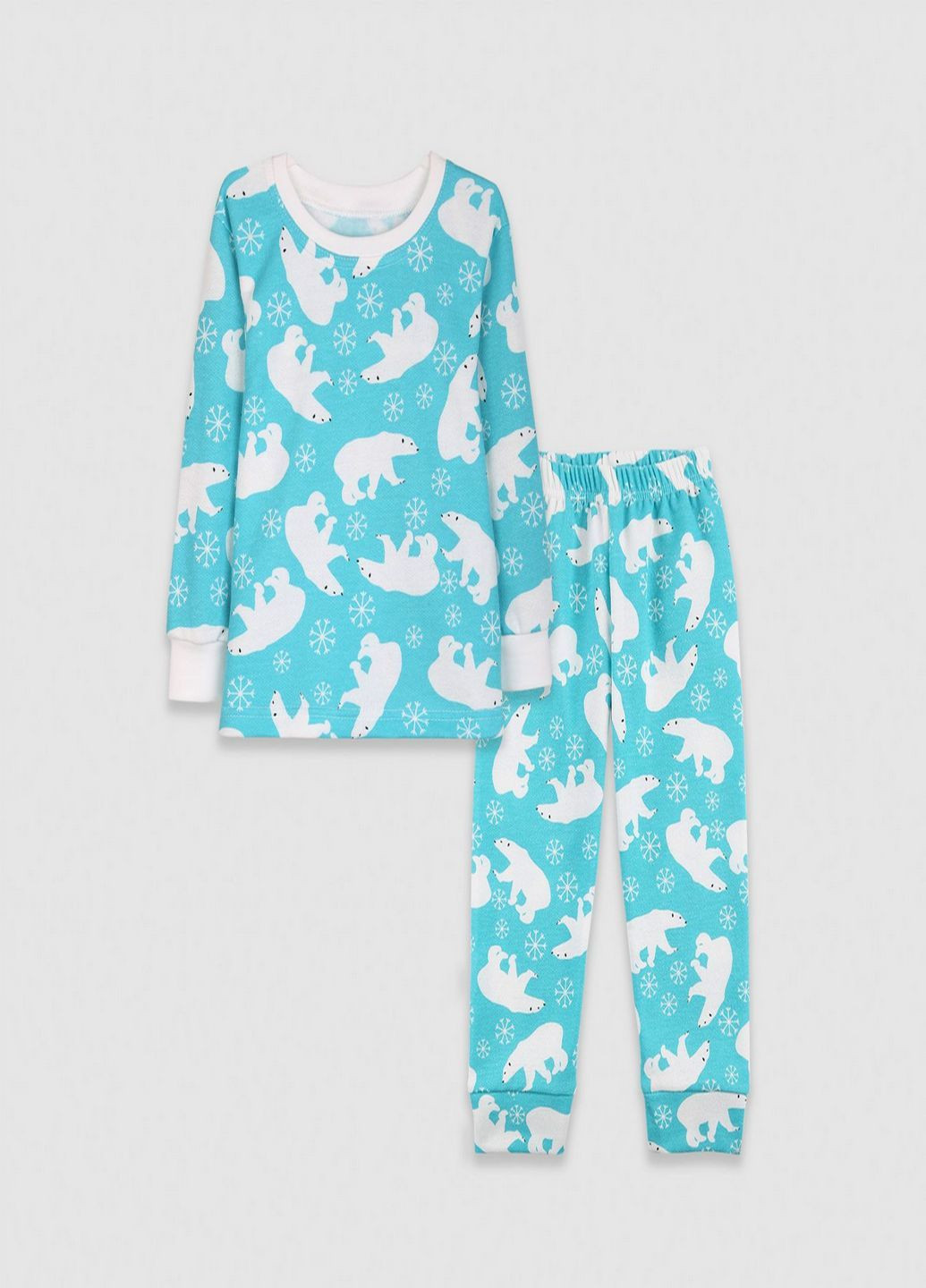 Бирюзовая пижама детская Фламинго Текстиль