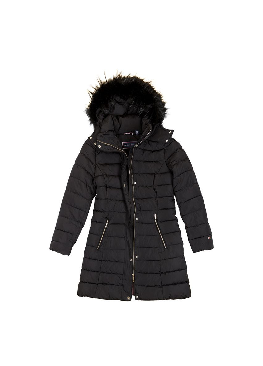 Черная демисезонная куртка зимняя - женская куртка th1104w Tommy Hilfiger