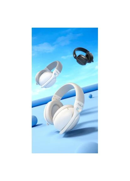 Навушники S6 - 3 in 1 Wired/2.4G Wireless/Bluetooth (6948391235561) Aula S6 - 3 in 1 Wired/2.4G Wireless/Bluetooth White (400149762)