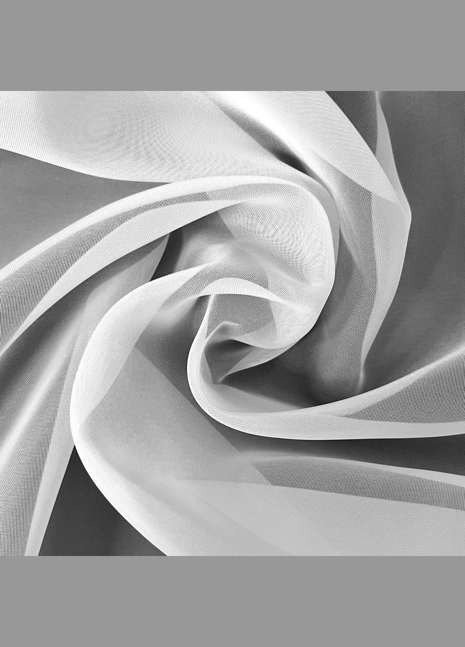 Тюль на тесьме вуаль-шифон, ширина-300 см. высота-255 см. 1 шт. Белый, Турция No Brand (337355276)