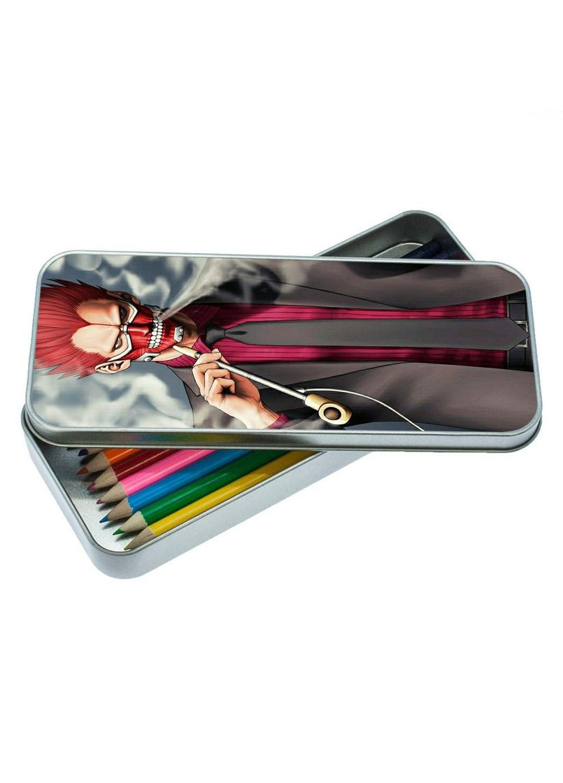 Пенал школьный для мальчика и девочки металлический Аниме Дорохедоро #006 7*18 см Silver No Brand (309152304)