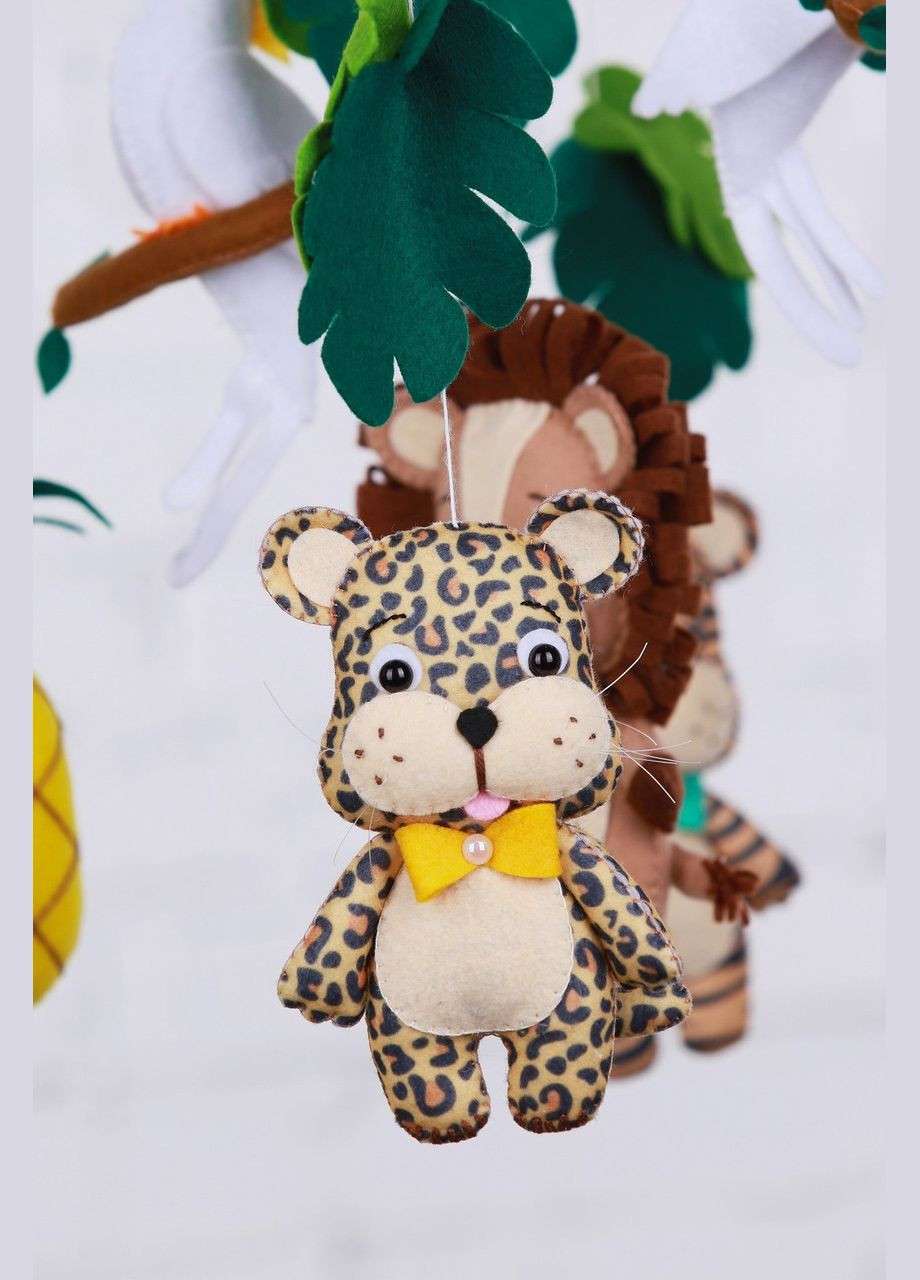 Дитячий музичний мобіль на ліжечко для немовлят WooolyWool «Какаду» з 35 мелодіями (М029) No Brand (342757988)