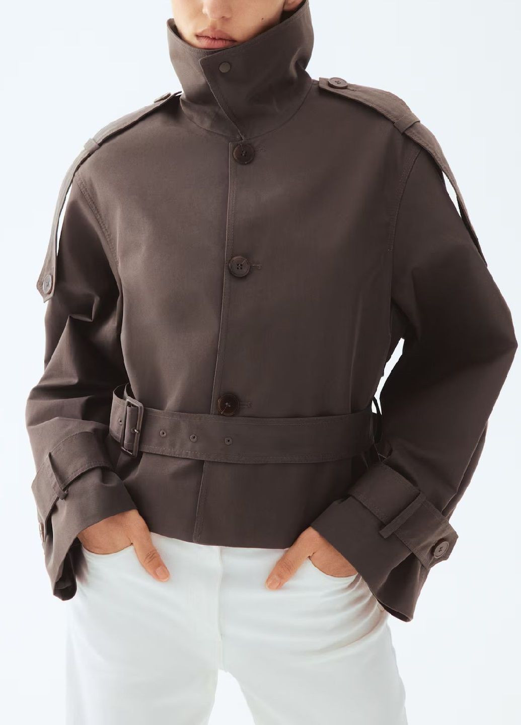 Темно-серая демисезонная куртка H&M