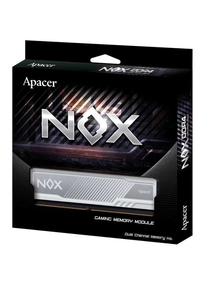 Память 8Gb DDR4, 3200 MHz, Nox, White, 1618-18-38, 1.35V, с радиатором (AH4U08G32C28YMWAA-1) Apacer (314835585)
