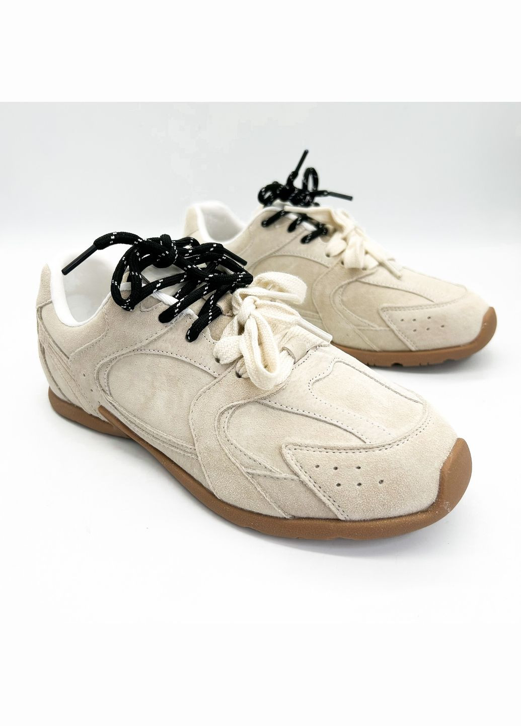 Светло-бежевые кеды (р) нубук 0-1-1-am-35129-3 Baderus