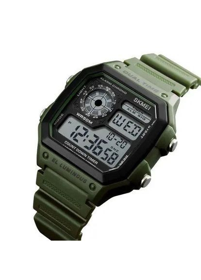 Часы наручные мужские 1299AG, часы тактические противоударные, часы тактические противоударные Skmei (364664470)