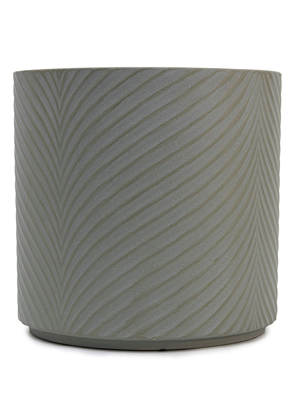 Набор кашпо для цветов elemi Листок керамические 1,3 л 2,3 л 4,3 л темно-зеленые Мамин Посуд (336213683)