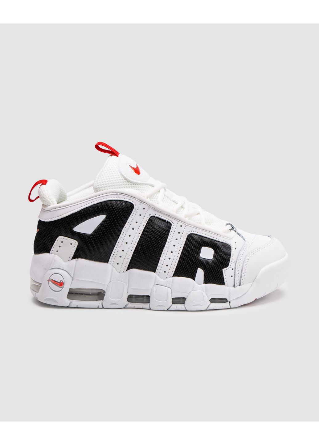 Чорні Осінні кросівки чоловічі nike air more uptempo white / black найк аір мор аптемпо No Brand