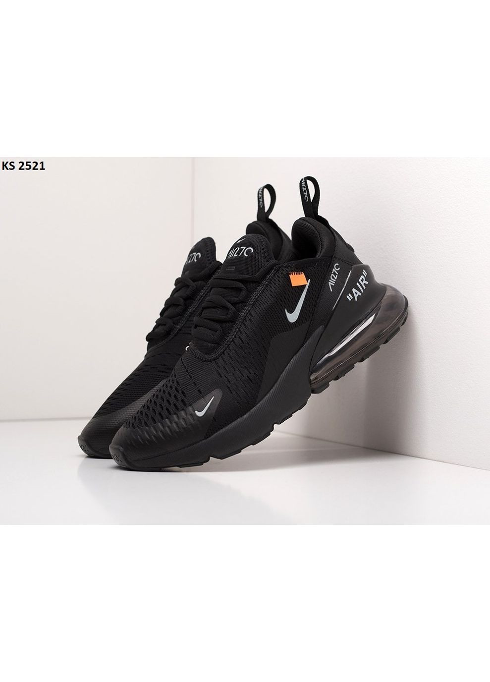 КРОССОВКИ ЖЕНСКИЕ NIKE AIR MAX 270 BLACK НАЙК АИР МАКС 270 No Brand чёрные демисезоны (368870152)
