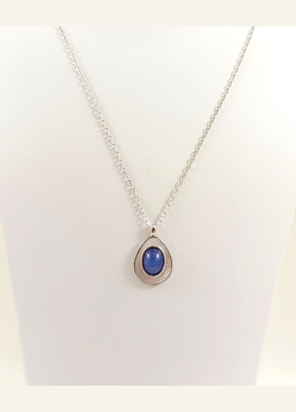 Срібне жіноче кольє із зірчастим сапфіром і перламутром N5354G Shatlen Кольє (338624525)