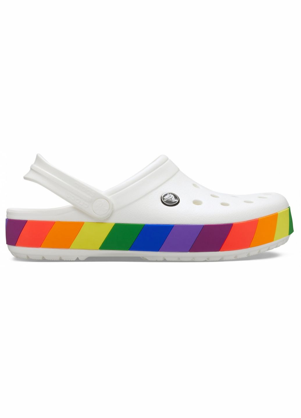Сабо Crocband Rainbow Block Clog White M8W10--26.5 см 206361-W Crocs (272156802)