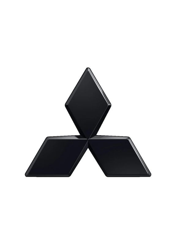 Емблема 106х93 мм ЧОРНА (на скотчі) Mitsubishi (369612102)