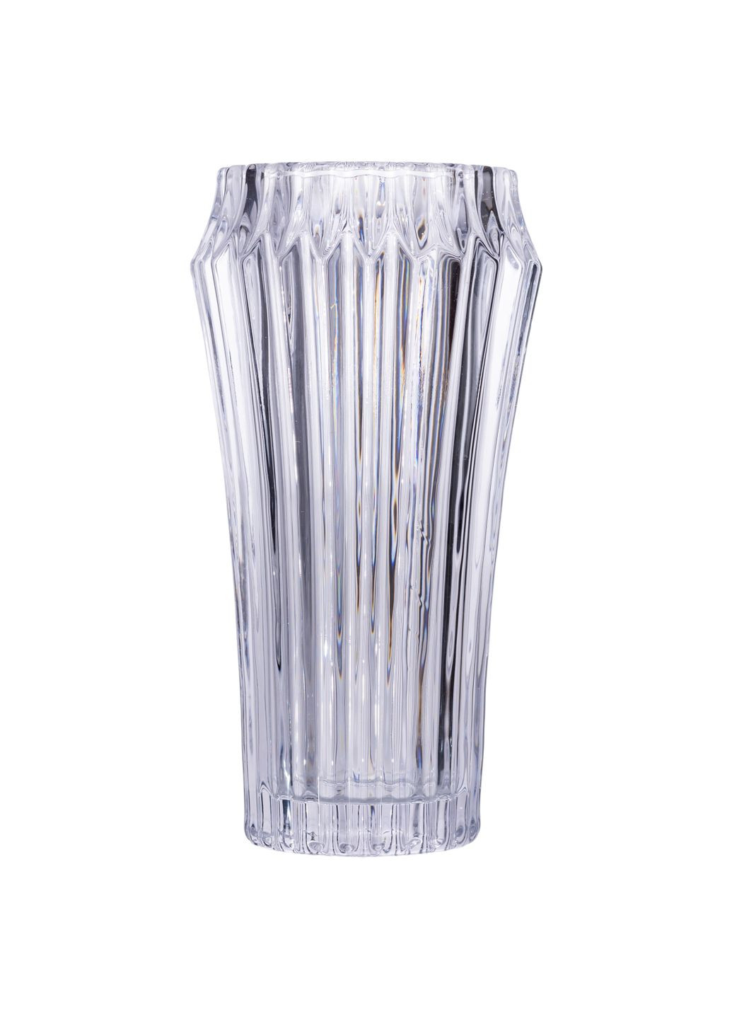 Ваза для квітів із товстого скла 28.5 см декоративна Yiwu (362355184)