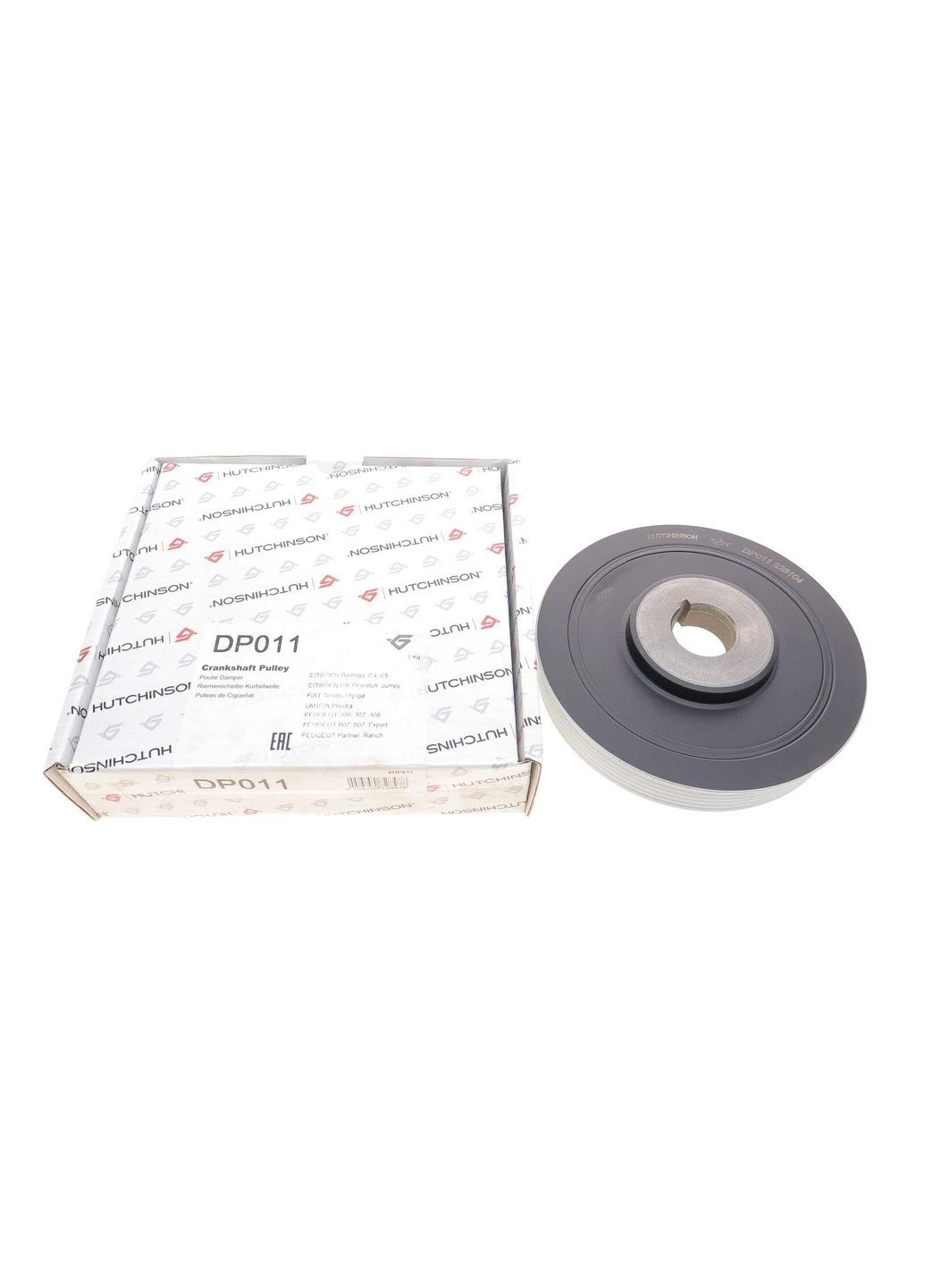Шків колінвалу Citroen/Fiat/Peugeot 1.9D/2.0HDi (6PK) DP011 UA63 Hutchinson (345783777)