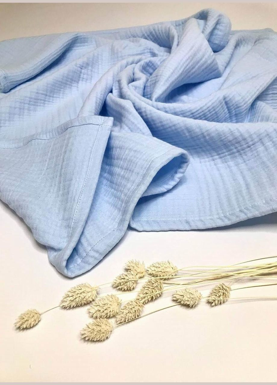 Плед дитячий без вишивки муслін чотиришаровий 100x80 см Penetka (323210931)