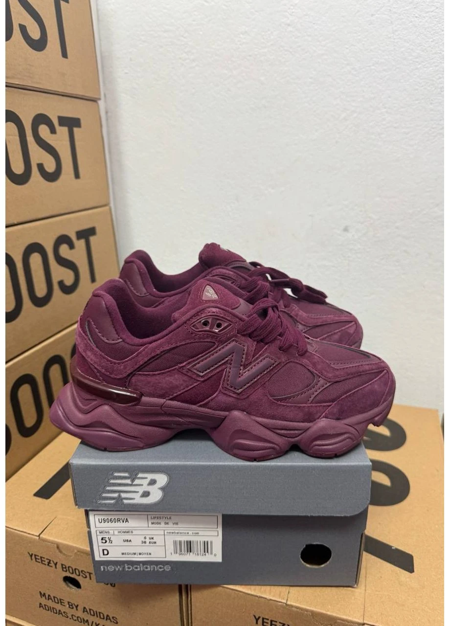 КРОСІВКИ ЖІНОЧІ NEW BALANCE 9060 BURGUNDY V2 НЬЮ БЕЛАНС 9060 ЧЕРВОНІ No Brand червоні демісезони (391063676)