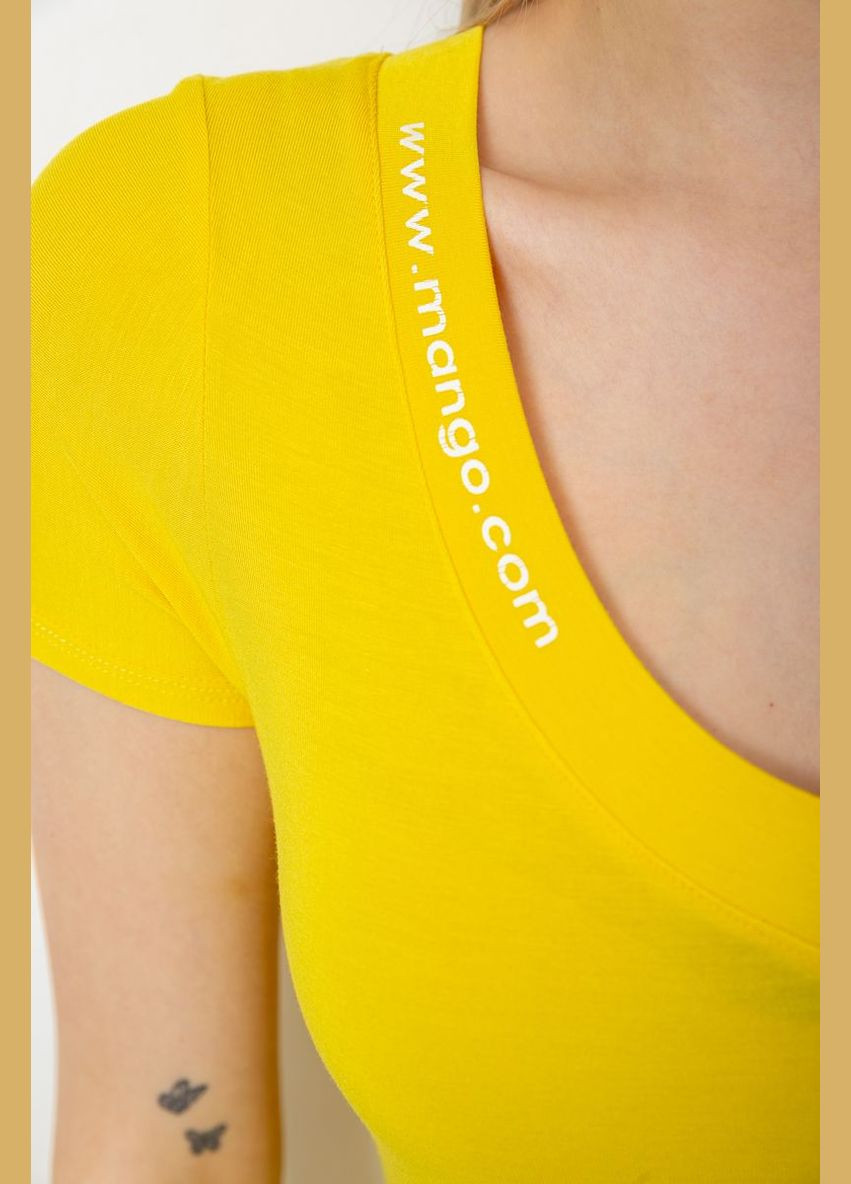 Жовта футболка-топ жіноча Ager 186R513