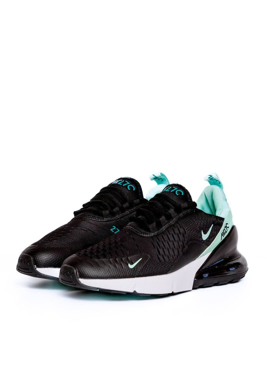 Кросівки жіночі Nike ND No Brand Air Max 270 Black White Mint чорні демісезони (330577304)