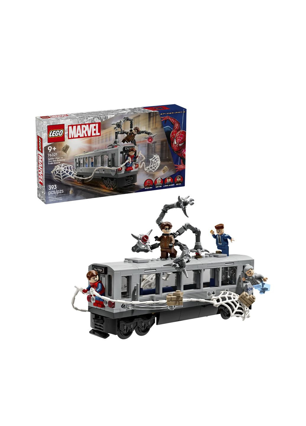 Конструктор Marvel Людина-Павук проти Дока Ока: Сцена в метро, 393 деталі колір різнокольоровий ЦБ-00282670 Lego (346392859)