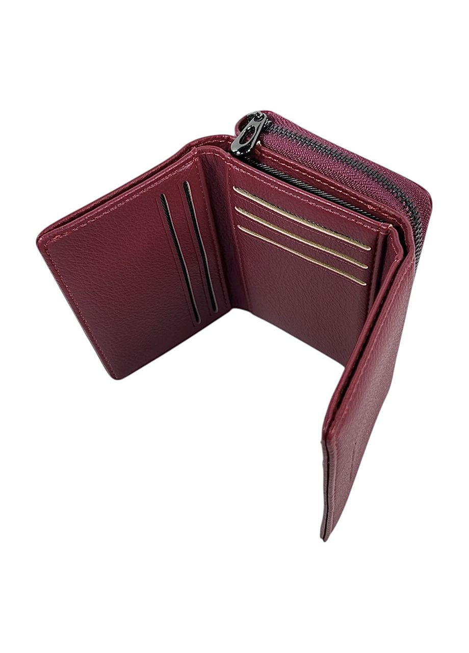 Жіночий гаманець з еко-шкіри 815-2 бордовий 10,5 x 8,5 x 3,5 No Brand (371682025)