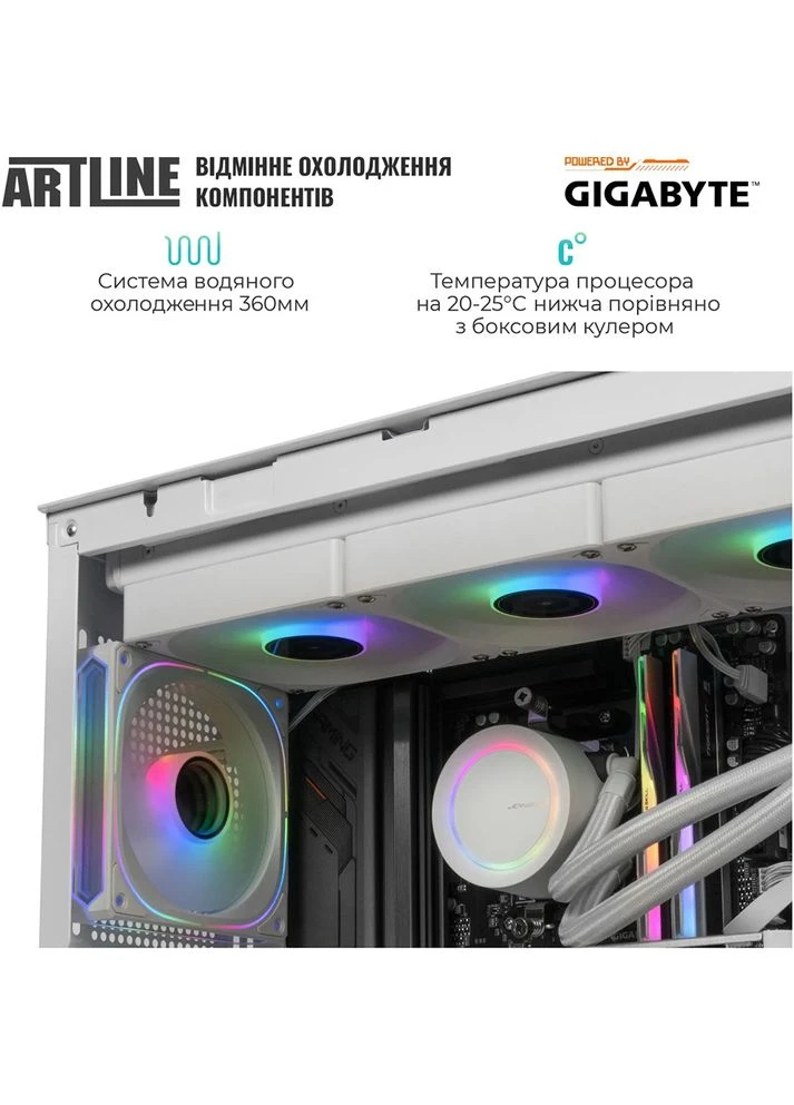 Компьютер Gaming TANKWHITE (TANKWHITEv115) ARTLINE (352527809)