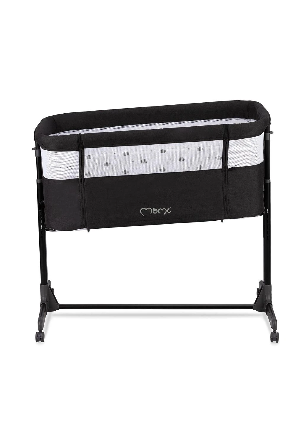 Детская кроватка прямоугольная REVO Dark Gray MoMi (399548917)