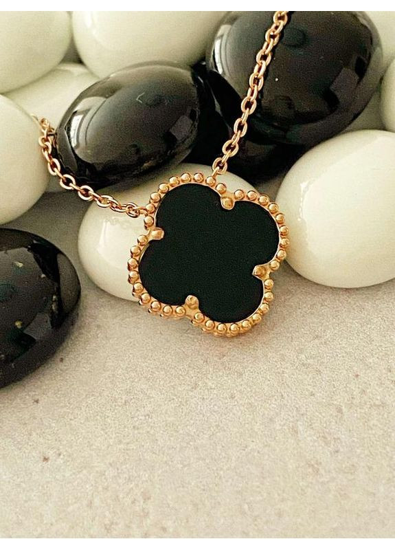 Позолоченная Цепочка (Колье) "Клевер" 40см-45см, Позолота No Brand (361029339)