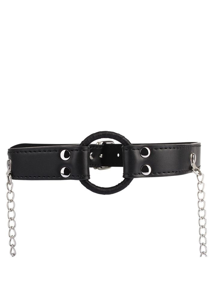 Кляп з кільцем та затискачами для сосків BEHAVE! Luxury Fetish чорний Chisa (331151718)